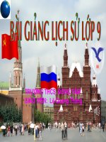 Bài 1. Liên Xô và các nước Đông Âu từ năm 1945 đến giữa những năm 70 của thế kỉ XX