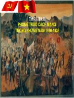 Bài 19. Phong trào cách mạng trong những năm 1930 -1935