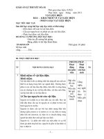 Giáo án Vật liệu điện