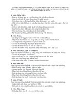 MẪU GHI NHẬN XÉT HỌC BẠ THEO TT3O CÁC MON HỌC