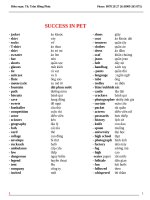 tổng hợp từ vựng, câu hỏi PET ( preliminary english test )