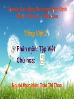 Tuần 11. Chữ hoa: I