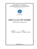Hoàn thiện công tác kế toán thanh toán với người mua người bán tại công ty CP xây dựng và thương mại phát triển nhà hải phòng 
