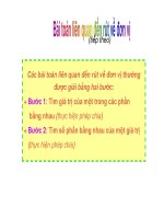 Bai toan lien quan den rut ve don vi tiep theo 