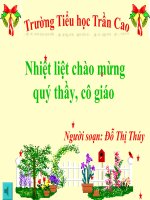 Tuần 26. Đáp lời đồng ý. Tả ngắn về biển