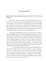 Đánh giá hiệu quả hoạt động marketing của công ty PG và IPC về hàng tiêu dùng