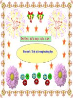 Bài 8. Trật tự trong trường học