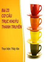 Bài 23. Cơ cấu trục khuỷu thanh truyền