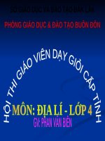 BÀI GIẢNG ĐỊA LÍ LỚP 4 TUẦN 28