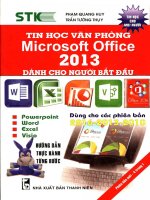 Tin học văn phòng microsoft office 2013 dành cho người bắt đầu   t1 