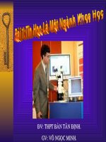 Bài 1. Tin học là một ngành khoa học