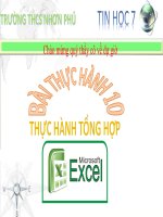Bài thực hành 10. Thực hành tổng hợp