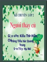 Tuần 7. Người thầy cũ