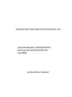 Tình hình thực hiện BHXH tỉnh Hòa Bình giai đoạn 2014 2016