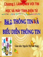 Bài 2. Thông tin và biểu diễn thông tin