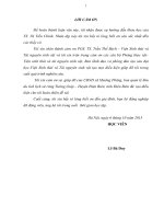 Nghiên cứu tính đa dạng cây thuốc ngành Ngọc lan (Magnoliophyta) ở khu rừng Mường Phăng – Điện Biên (LV thạc sĩ)