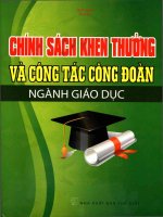 Chính sách khen thưởng công tác đoàn ngành giáo dục   t1 