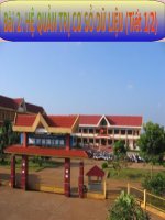 Bài 2. Hệ quản trị cơ sở dữ liệu