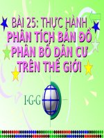 Bài 25. Thực hành: Phân tích bản đồ phân bố dân cư trên thế giới