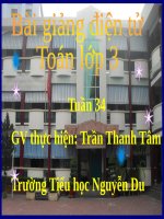 Ôn tập về giải toán (tiếp theo)