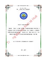 Ảnh hưởng của nhận thức CSR đến niềm tin và cam kết gắn bó của nhân viên ngân hàng BIDV chi nhánh quảng trị 