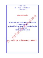 Hoàn thiện công tác đào tạo, bồi dưỡng cán bộ công đoàn tại liên đoàn lao động tỉnh quảng bình 