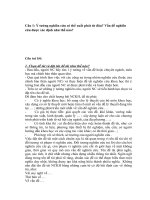 Trả lời câu hỏi ôn thi môn phương pháp nghiên cứu khoa học 