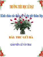 Tuần 10. Thư gửi bà