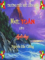 Ôn tập về đại lượng