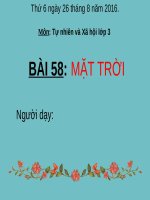 Bài 58. Mặt Trời