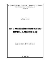 Nghi lễ vòng đời của người Dao Quần Chẹt ở huyện Ba Vì, thành phố Hà Nội