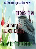 Bài 1. Gấp tàu thủy hai ống khói