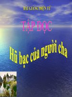 Tuần 15. Hũ bạc của người cha