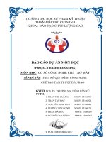 THIẾT KẾ QUI TRÌNH CÔNG NGHỆ CHẾ TẠO TẤM TRƯỢT ĐẦU BÀO  BÁO CÁO CUỐI KÌ MÔN HỌC CƠ SỞ CÔNG NGHỆ CHẾ TẠO MÁY