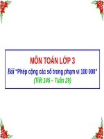 Phép cộng các số trong phạm vi 100 000