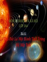 Bài 61. Trái Đất là một hành tinh trong hệ Mặt Trời