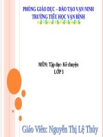 Tuần 15. Hũ bạc của người cha