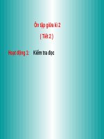 Tuần 9. Ôn tập Giữa Học kì I