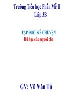 Tuần 15. Hũ bạc của người cha