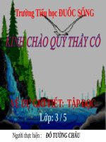 Tuần 8. Tiếng ru