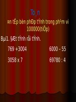 Ôn tập bốn phép tính trong phạm vi 100 000 (tiếp theo)