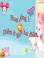 Điểm ở giữa. Trung điểm của đoạn thẳng