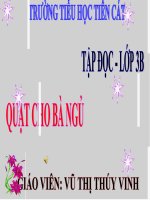 Tuần 3. Quạt cho bà ngủ