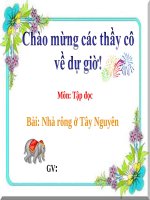 Tuần 15. Nhà rông ở Tây Nguyên
