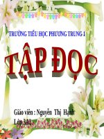 Tuần 8. Tiếng ru