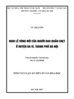 Nghi lễ vòng đời của người dao quần chẹt ở huyện ba vì, thành phố hà nội tt