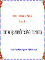 Bài 38. Vệ sinh môi trường (tiếp theo)