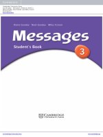 Messages 3 students book 