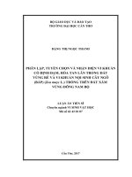 Phân lập, tuyển chọn và nhận diện vi khuẩn cố định đạm, hòa tan lân trong đất vùng rễ và vi khuẩn nội sinh cây ngô (bắp) (Zea mays L.) trồng trên đất xám vùng Đông Nam Bộ