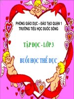 Tuần 29. Lời kêu gọi toàn dân tập thể dục